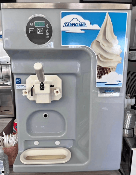 Carpigiani soft serve machine serviced by Aaron Cold Tech