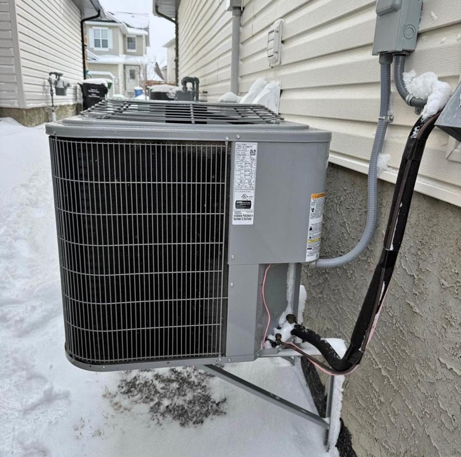 Commercial AC condenser unit serviced outdoors by Aaron Cold Tech